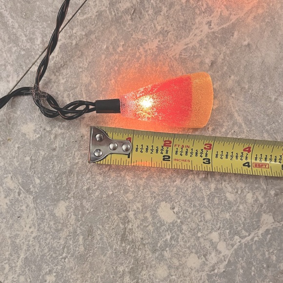 🎃 3/$25 Target Rare Blow Mold Candy Corn Halloween String Lights, Vintage Decor - Picture 13 of 16